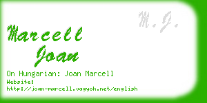 marcell joan business card